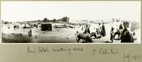 Beni Salehs bevattningsområde, juli 1917